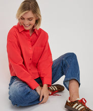 Load image into Gallery viewer, Cropped Cotton Poplin Blouse
