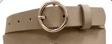 Load image into Gallery viewer, Round Buckle Leather Belt
