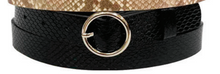 Load image into Gallery viewer, Round Buckle Leather Belt
