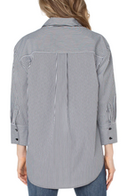 Load image into Gallery viewer, Liverpool Oversized Classic Button Down - Striped
