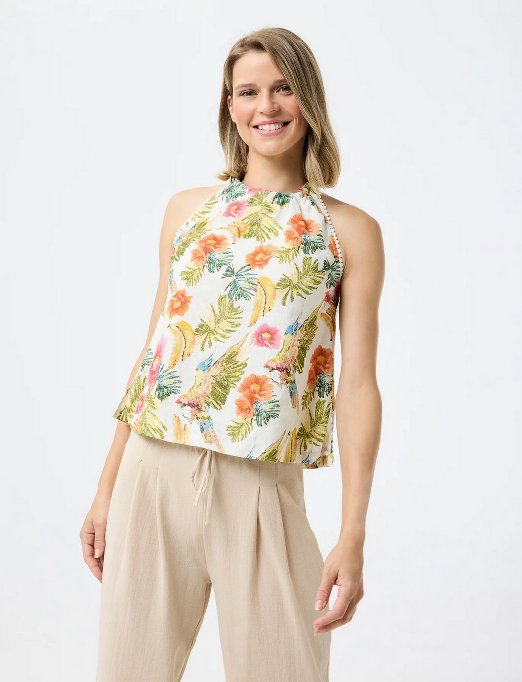 Tropical Print Tank