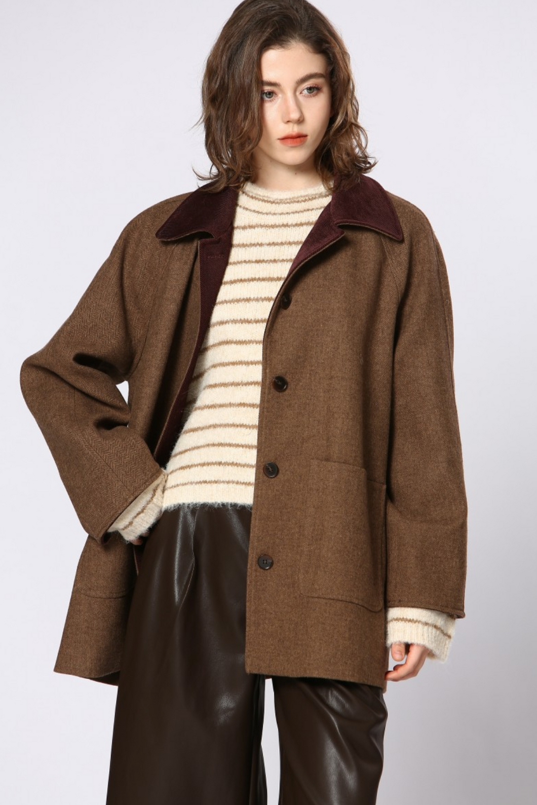 Corduroy Collar Jacket