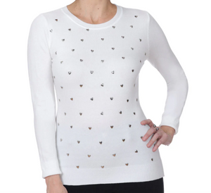 Heart Studded Knit