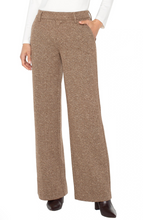 Load image into Gallery viewer, Kelsey Wide Leg Trouser- Brown Herringbone
