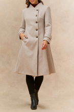 Load image into Gallery viewer, Harper Vintage Flare Coat - Latte
