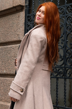 Load image into Gallery viewer, Harper Vintage Flare Coat - Latte
