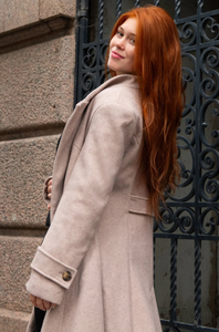 Harper Vintage Flare Coat - Latte