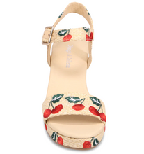 Load image into Gallery viewer, Gossier Wedge Sandal - Cherry
