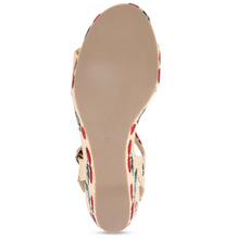 Load image into Gallery viewer, Gossier Wedge Sandal - Cherry
