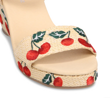 Load image into Gallery viewer, Gossier Wedge Sandal - Cherry
