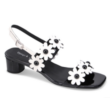 Load image into Gallery viewer, Hatsyl Heeled Sandal - Black and White
