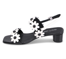 Load image into Gallery viewer, Hatsyl Heeled Sandal - Black and White
