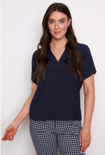 Load image into Gallery viewer, Up! Air Flow Short Sleeve Top - Navy
