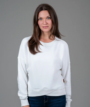 Load image into Gallery viewer, Wanakome Cross Hem Sweatshirt - Ivory
