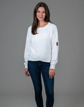 Load image into Gallery viewer, Wanakome Cross Hem Sweatshirt - Ivory
