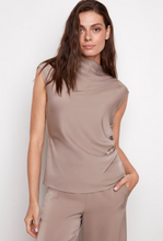Load image into Gallery viewer, Up! Belize Satin Sleeveless Top
