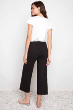 Load image into Gallery viewer, Up! Techno Textured Wide Leg Cropped Pant
