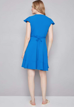 Load image into Gallery viewer, Jessie Vegan Silk Wrap Dress - Breeze
