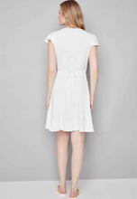 Load image into Gallery viewer, Jessie Vegan Silk Wrap Dress - Cream
