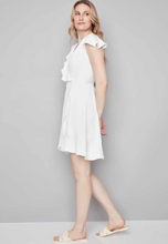 Load image into Gallery viewer, Jessie Vegan Silk Wrap Dress - Cream
