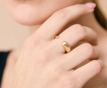 Load image into Gallery viewer, Berlin Teardrop Open Gold Ring
