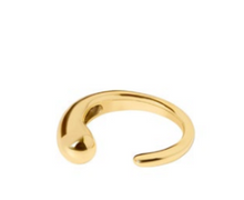 Load image into Gallery viewer, Berlin Teardrop Open Gold Ring
