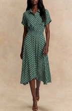 Load image into Gallery viewer, Jacqueline Midi Shirt Dress - Green
