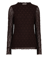 Load image into Gallery viewer, Lace Long Sleeve- Cacao
