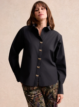 Load image into Gallery viewer, Amelia Gold Bow Button Shirt
