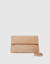 Load image into Gallery viewer, Luka Suede Clutch Crossbody - Blonde

