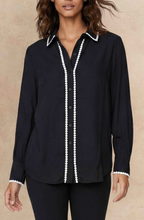 Load image into Gallery viewer, Amelie Contrast Trim Blouse

