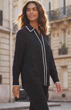 Load image into Gallery viewer, Amelie Contrast Trim Blouse
