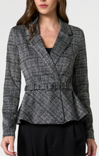 Load image into Gallery viewer, Liverpool Belted Peplum Blazer
