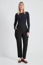 Load image into Gallery viewer, Up! Button Vent Straight Leg Pant - Black
