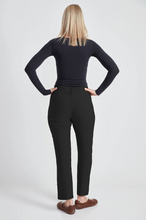 Load image into Gallery viewer, Up! Button Vent Straight Leg Pant - Black

