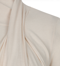 Load image into Gallery viewer, Jersey Long Sleeve with Neck Detail - Vanilla

