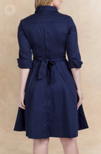Load image into Gallery viewer, Tessa Shirt Dress - Navy
