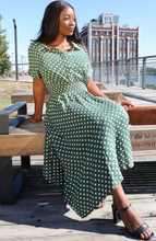 Load image into Gallery viewer, Jacqueline Midi Shirt Dress - Green
