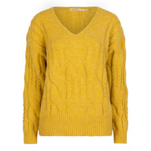 Load image into Gallery viewer, Cable Knit V-Neck Sweater
