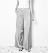 Load image into Gallery viewer, Up! Solid Belize Satin Wide Leg Pant
