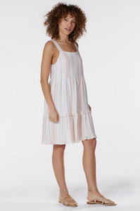 Square Neck Tiered Dress