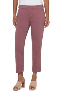 Kelsey Trouser with Side Slit - Victorian Mauve