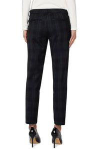 Kelsey Knit Trouser - Black and Green Shadow
